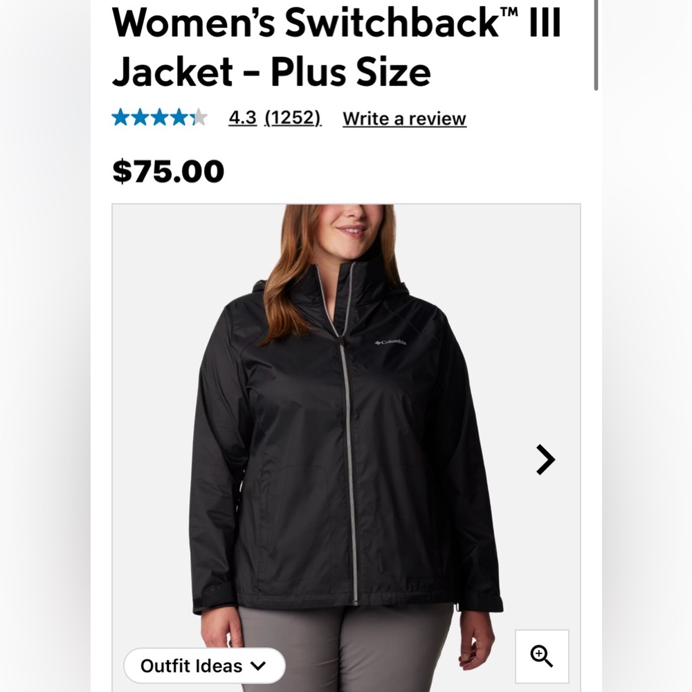 Columbia Switchback III Jacket Size 3X